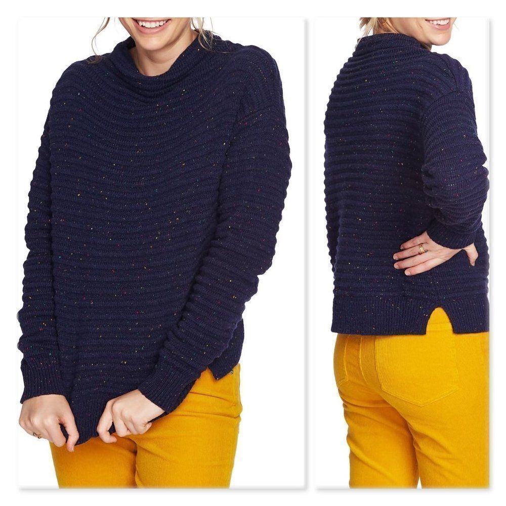 Court & Rowe Speckled Ottoman Turtleneck Sweater